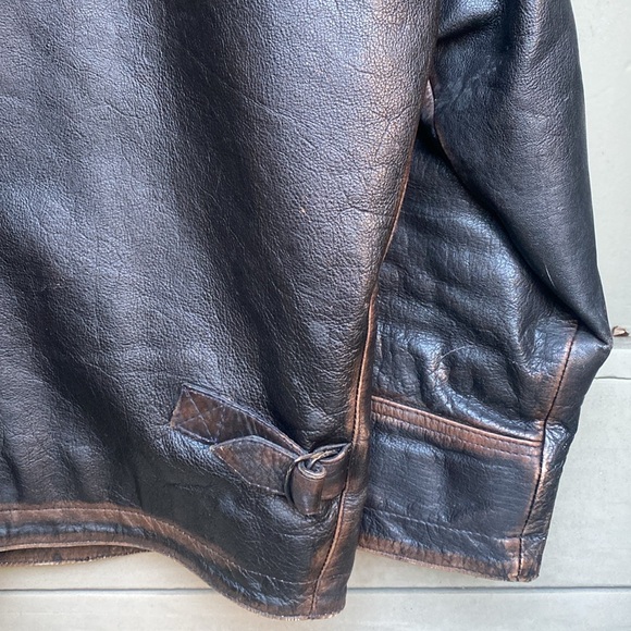 vintage leather jacket from Camden town, England, copyright brand size medium - Picture 11 of 12